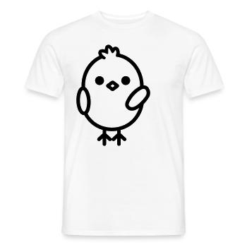 chick - Men's T-Shirt - white - Front - AI Model Male 178 dark (178cm)
