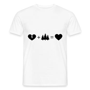 Gebrochenes Herz Herz und Snowboarden 3 - - Männer T-Shirt - Weiß - Vorne - AI Model Male 178 dark (178cm)
