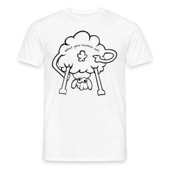 Sheep - Men's T-Shirt - white - Front - AI Model Male 178 dark (178cm)