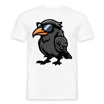 Rabe Krähe Tier - Männer T-Shirt - Weiß - Vorne - AI Model Male 178 dark (178cm)