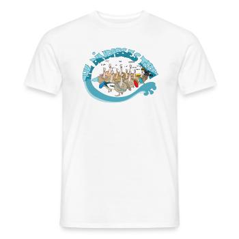 DINDASSE TEAM POSTER - T-shirt homme - blanc - Devant - AI Model Male 178 dark (178cm)