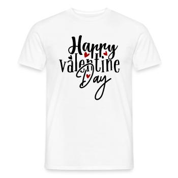 Romantic Valentine's Day Designs: Give Love - Men's T-Shirt - white - Front - AI Model Male 178 dark (178cm)