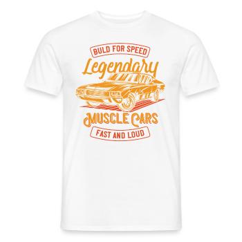 Muscle Car Limited Edition - Men's T-Shirt - white - Front - AI Model Male 178 dark (178cm)