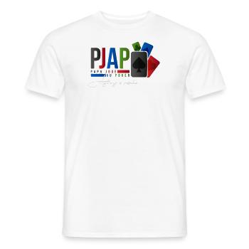 papa joue au poker design - T-shirt homme - blanc - Devant - AI Model Male 178 dark (178cm)