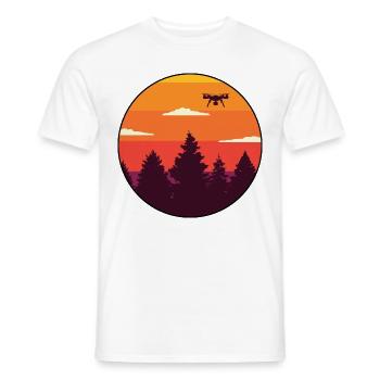 Modellflugzeug Drohne Drohnenführerschein Drohnen - Männer T-Shirt - Weiß - Vorne - AI Model Male 178 dark (178cm)