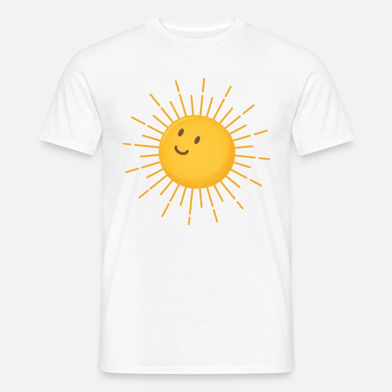 Sonne - Männer T-Shirt - Weiß