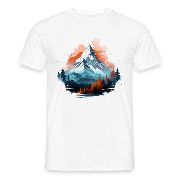 Berglandschaft Berge Berg Natur Wandern - Männer T-Shirt - Weiß - Vorne - AI Model Male 178 dark (178cm)
