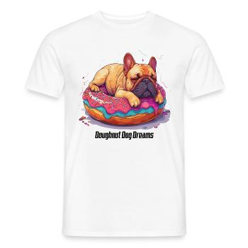 Doughnut Dog Dreams Donut Hunde Träume - T-shirt homme - blanc - Devant - AI Model Male 178 dark (178cm)