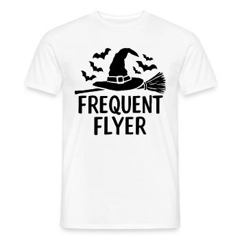 Halloween disant citation voyageur fréquent - T-shirt homme - blanc - Devant - AI Model Male 178 dark (178cm)