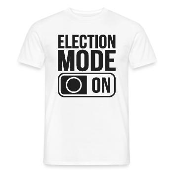 Election Mode On USA America Election - Men's T-Shirt - white - Front - AI Model Male 178 dark (178cm)