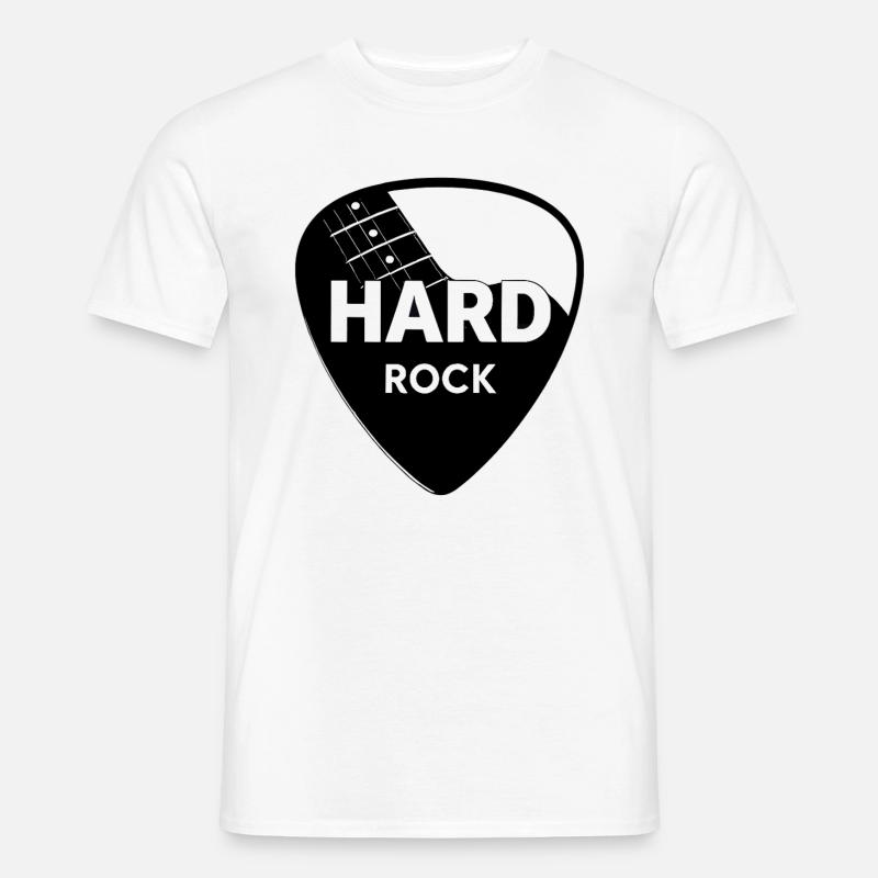 Plettro per chitarra Hard Rock - T-shirt uomo - bianco