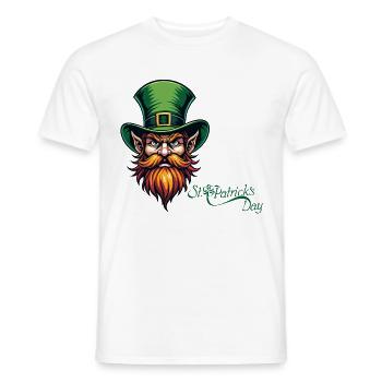 Leprechaun St. Patrick’s Day - Irish Happiness - T-shirt homme - blanc - Devant - AI Model Male 178 dark (178cm)