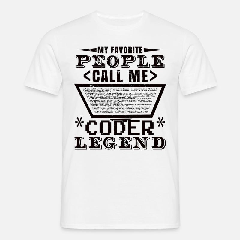 Coder Legend - Men's T-Shirt - white