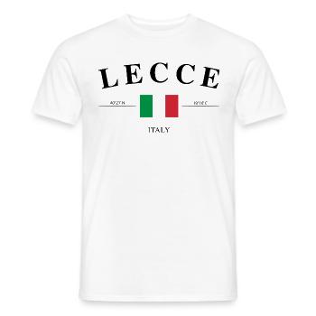 Lecce Italie coordonne le souvenir de vacances - T-shirt homme - blanc - Devant - AI Model Male 178 dark (178cm)