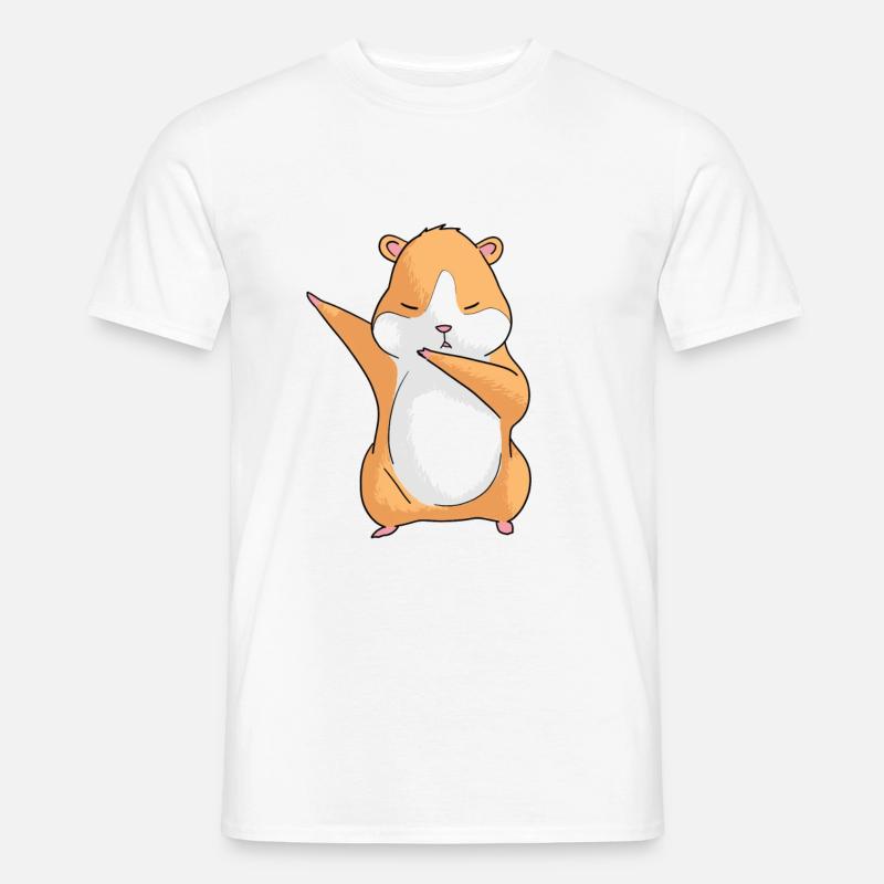 Dancing Hamsters - Teddyhamster Dabbing Dancing - Men’s T-shirt - white
