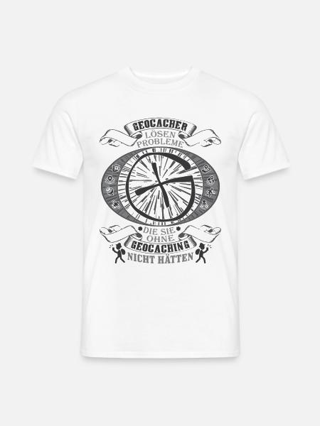 Geocaching - Männer T-Shirt - Weiß