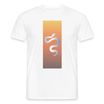 Serpent - T-shirt homme - blanc - Devant - AI Model Male 178 dark (178cm)