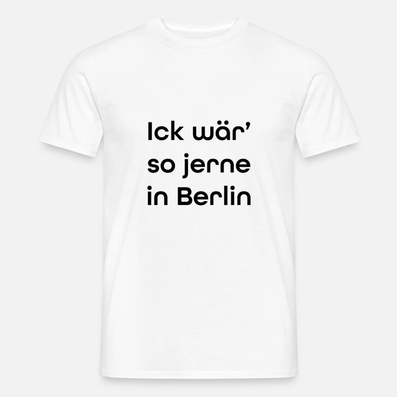 Berlin - Männer T-Shirt - Weiß