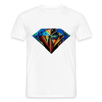 You are a beautiful colorful diamond - Men's T-Shirt - white - Front - AI Model Male 178 dark (178cm)