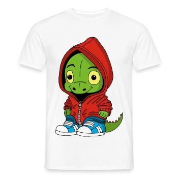 Little Dinosaur - Men's T-Shirt - white - Front - AI Model Male 178 dark (178cm)