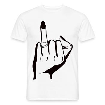 Bride Attitude – Verlobt mit Haltung - Männer T-Shirt - Weiß - Vorne - AI Model Male 178 dark (178cm)