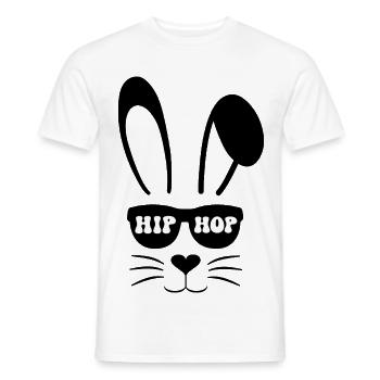 Hip Hop Bunny - T-shirt homme - blanc - Devant - AI Model Male 178 dark (178cm)