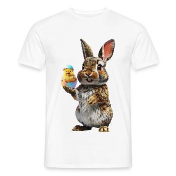 Hare - Men's T-Shirt - white - Front - AI Model Male 178 dark (178cm)