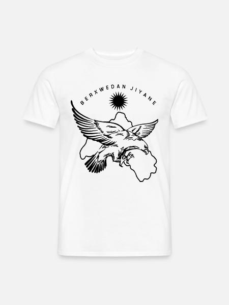 berxwedan jiyane - Männer T-Shirt - Weiß