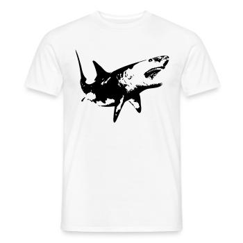 Requin - T-shirt homme - blanc - Devant - AI Model Male 178 dark (178cm)