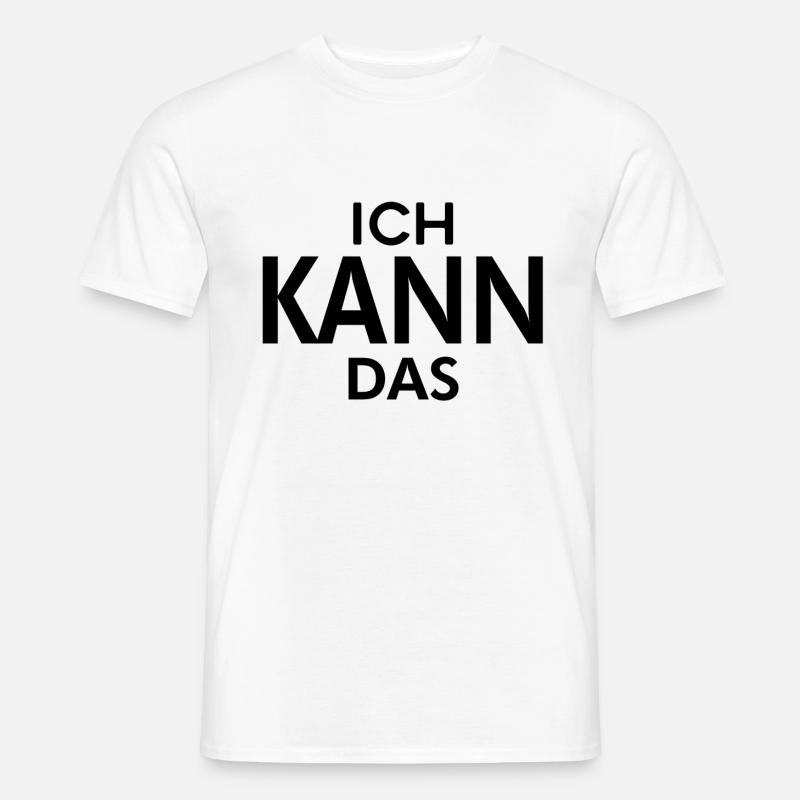 ich kann das MOTIVATION - Männer T-Shirt - Weiß