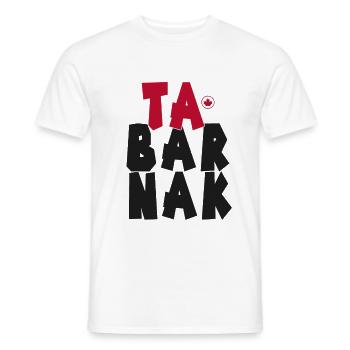 Tabarnak Comedy Start Canada - Men's T-Shirt - white - Front - AI Model Male 178 dark (178cm)