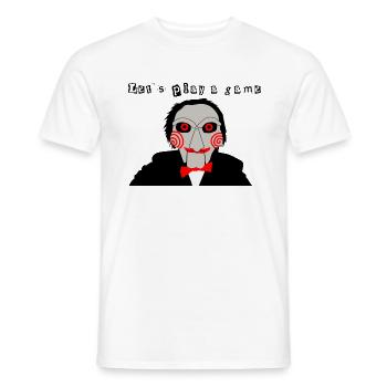 Saw - Männer T-Shirt - Weiß - Vorne - AI Model Male 178 dark (178cm)