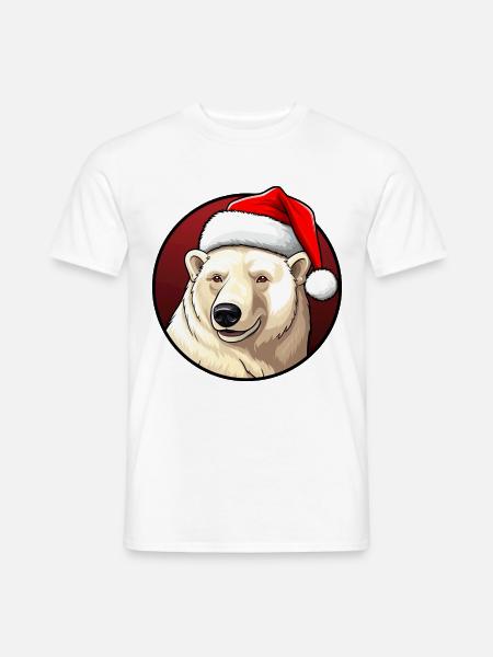 Polar Bears Christmas - Men's T-Shirt - white