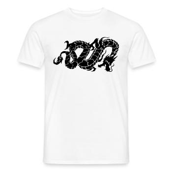 chinese dragon - T-shirt homme - blanc - Devant - AI Model Male 178 dark (178cm)
