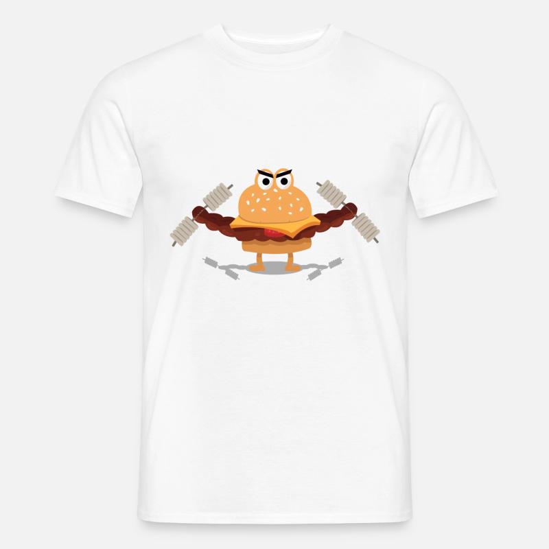 Burger Builder - Männer T-Shirt - Weiß