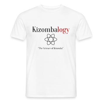 Kizombalogy - The Science of Kizomba - Men's T-Shirt - white - Front - AI Model Male 178 dark (178cm)