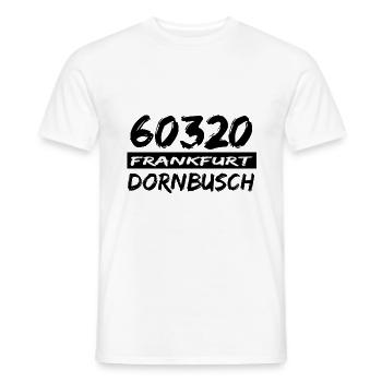 60320 Frankfurt Dornbusch - Männer T-Shirt - Weiß - Vorne - AI Model Male 178 dark (178cm)