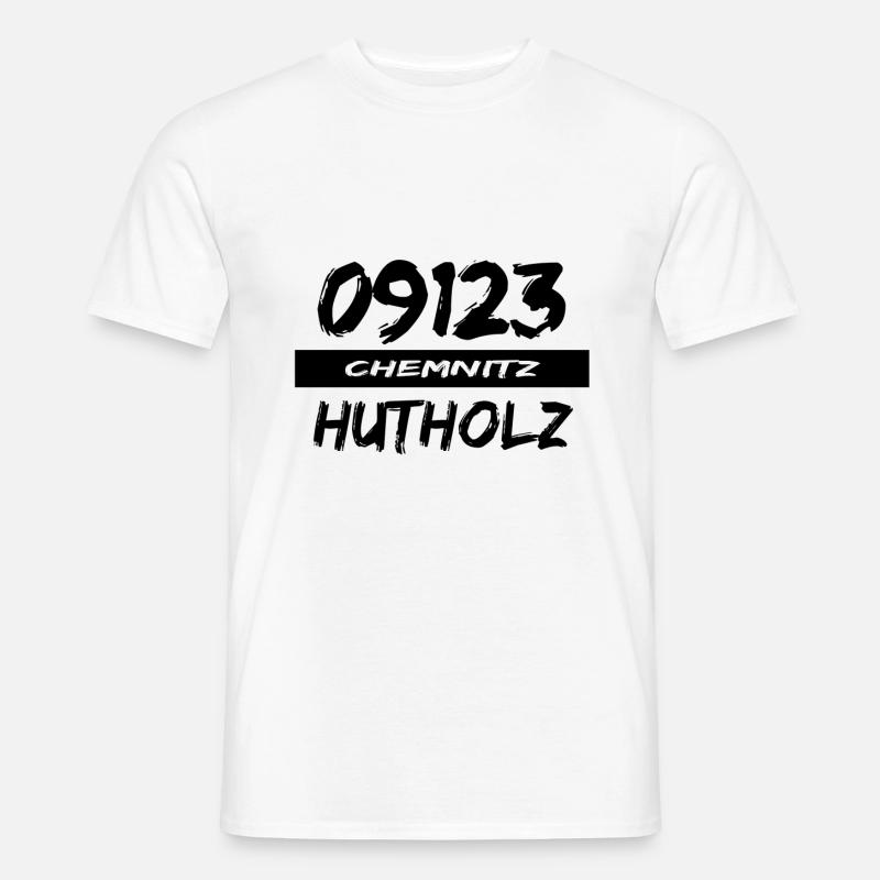 09123 Hutholz Chemnitz Heckertgebiet tshirt - Männer T-Shirt - Weiß