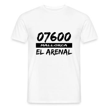 07600 El Arenal - Männer T-Shirt - Weiß - Vorne - AI Model Male 178 dark (178cm)
