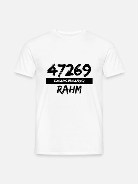47269 Rahm Duisburg - Männer T-Shirt - Weiß