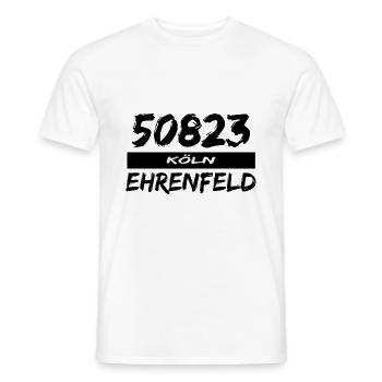 50823 Cologne Ehrenfeld - Men's T-Shirt - white - Front - AI Model Male 178 dark (178cm)