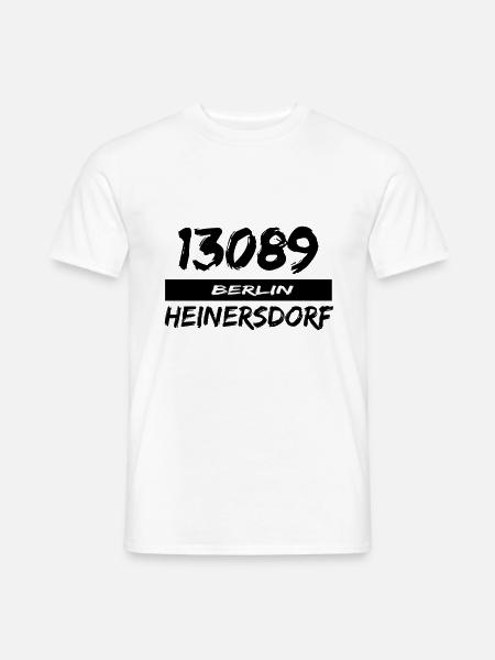 13089 Berlin Heinersdorf - Männer T-Shirt - Weiß