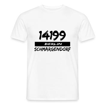 14199 Berlin Schmargendorf - Men's T-Shirt - white - Front - AI Model Male 178 dark (178cm)