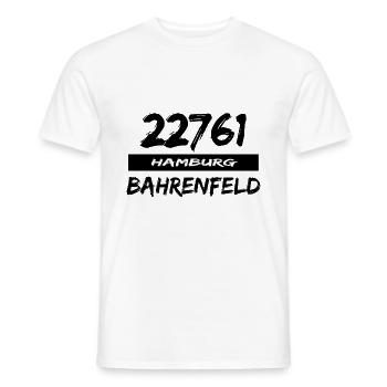 22761 Hamburg Bahrenfeld - Männer T-Shirt - Weiß - Vorne - AI Model Male 178 dark (178cm)