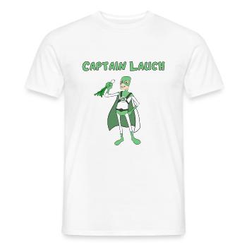 Captain Lauch - Männer T-Shirt - Weiß - Vorne - AI Model Male 178 dark (178cm)