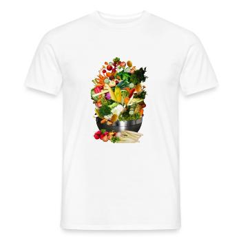 VEGAN COLLECTION - Männer T-Shirt - Weiß - Vorne - AI Model Male 178 dark (178cm)