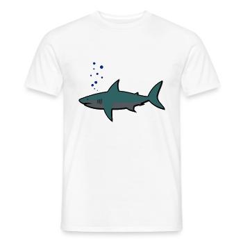 Hai, Haifisch, - Männer T-Shirt - Weiß - Vorne - AI Model Male 178 dark (178cm)