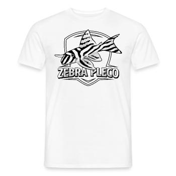 Zebra Pleco Zebra Wels L46 L046 Cadeau d'aquarium - T-shirt homme - blanc - Devant - AI Model Male 178 dark (178cm)