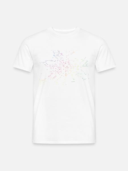 Berlin map subway stations - Men's T-Shirt - white