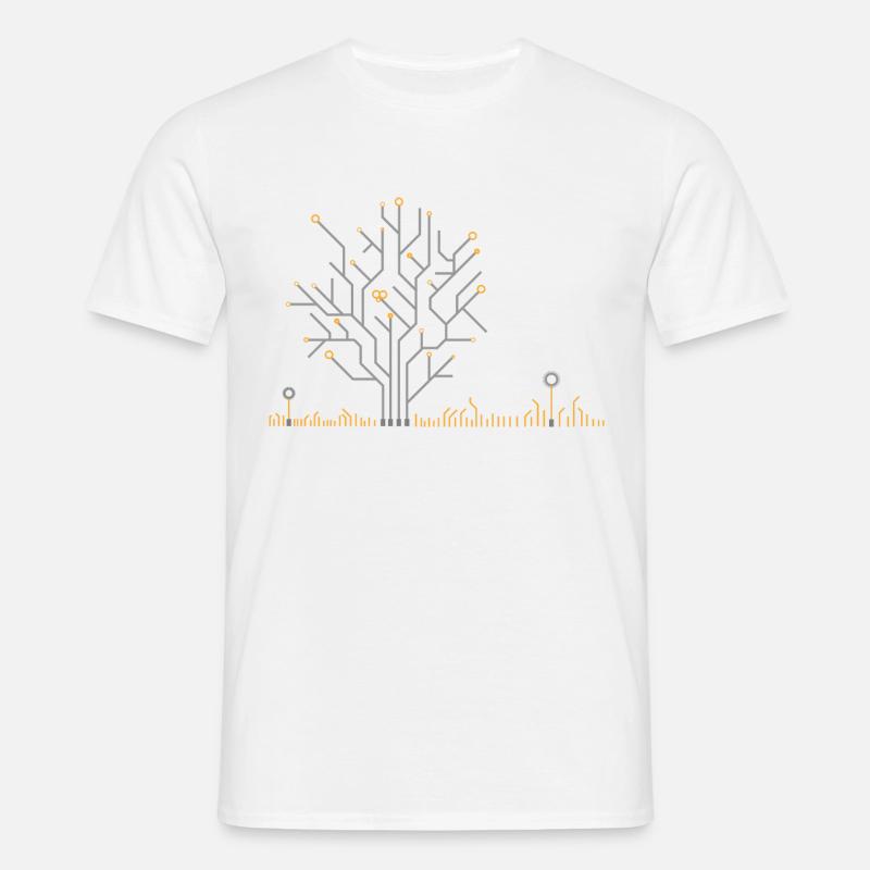 PCB Tree - Männer T-Shirt - Weiß